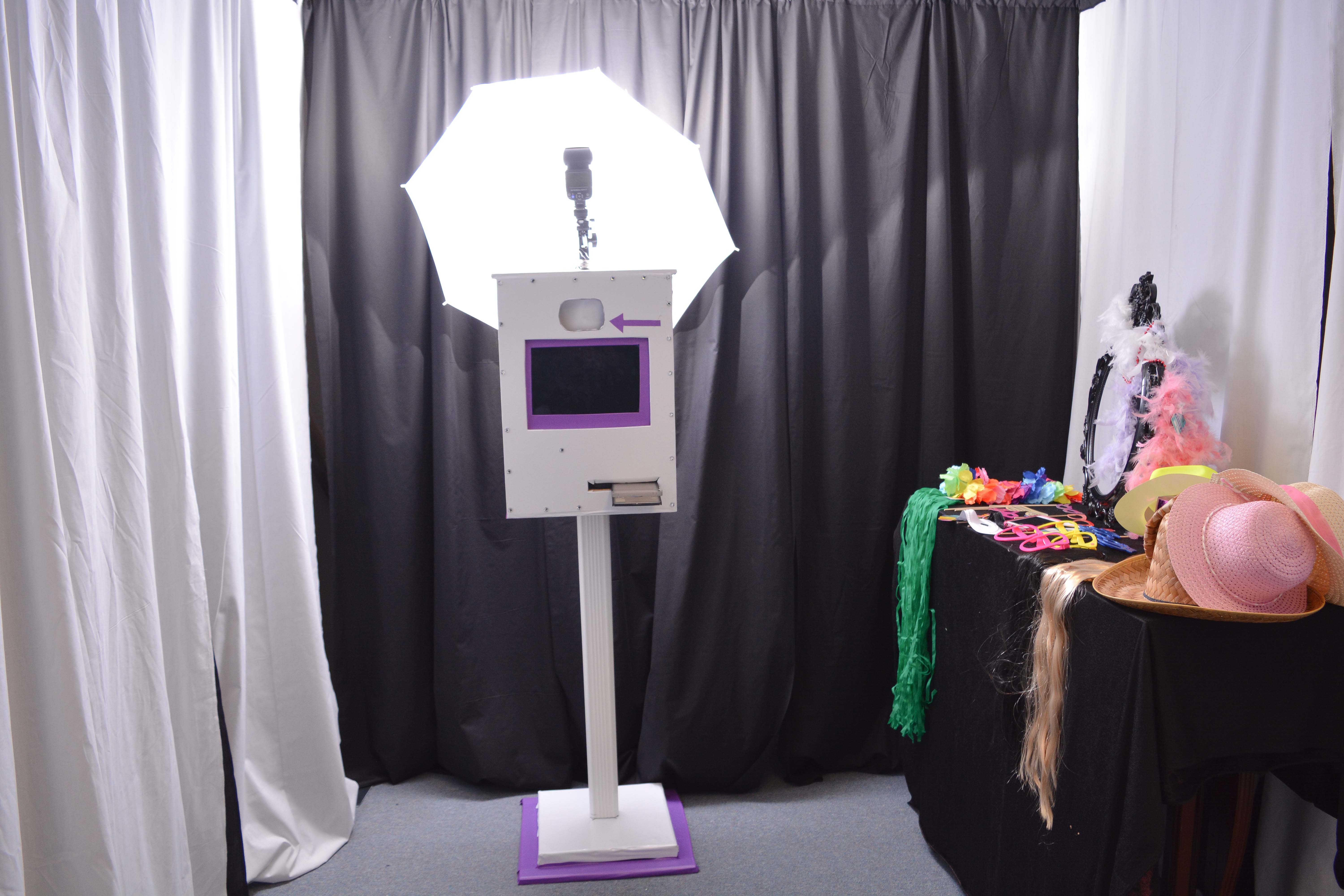 Professional DSLR booth setup